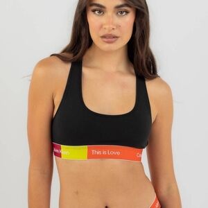 NWT Calvin Klein This Is Love/Pride Unlined Bralette Medium